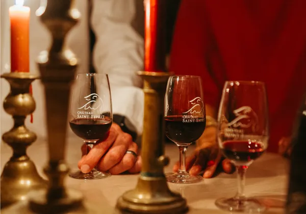 Dîner aux chandelles au château